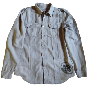 CAMISA GUESS ORIGINAL ESTILO MILITAR BEGE TAMANHO G